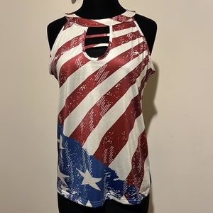 Womens patriotic 4th of July Tank